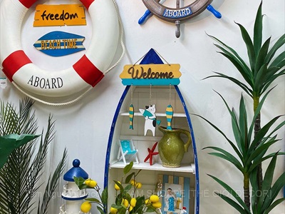 Bảng Welcome Mèo Cá PCB [Bằng gỗ - ĐK 30cm] BTC-WEL-09